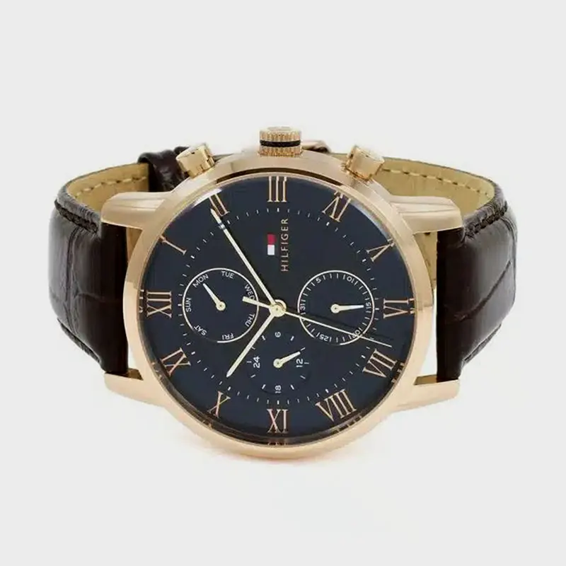 Tommy Hilfiger Kane Chronograph Leather Men's Watch- 1791399